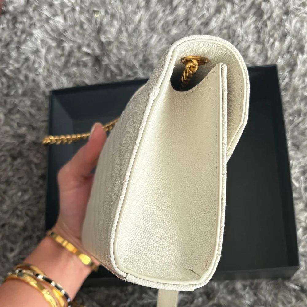 YSL Beige Quilted Crossbody Bag - Picture 5 of 11